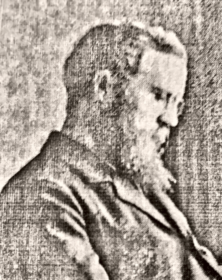 Tidningsbild av Carl Erik Hedqvist från 1909